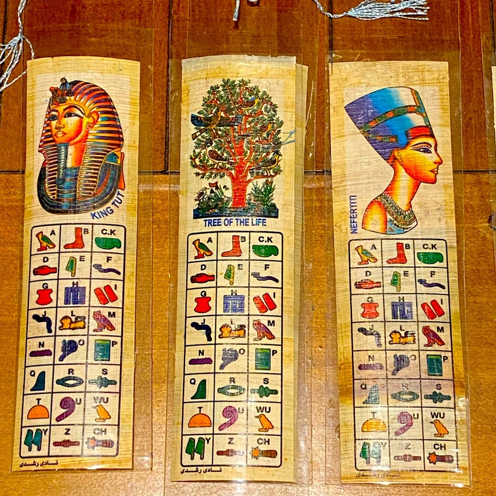 Authentic Egyptian Bookmarks Set